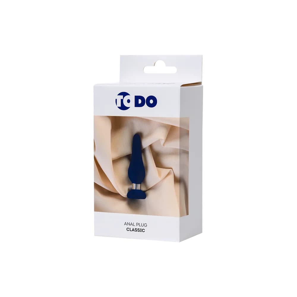 ToDo by Toyfa Klasik Silikon Anal Plug - Mavi, S Beden, 10 cm thumbnail 5