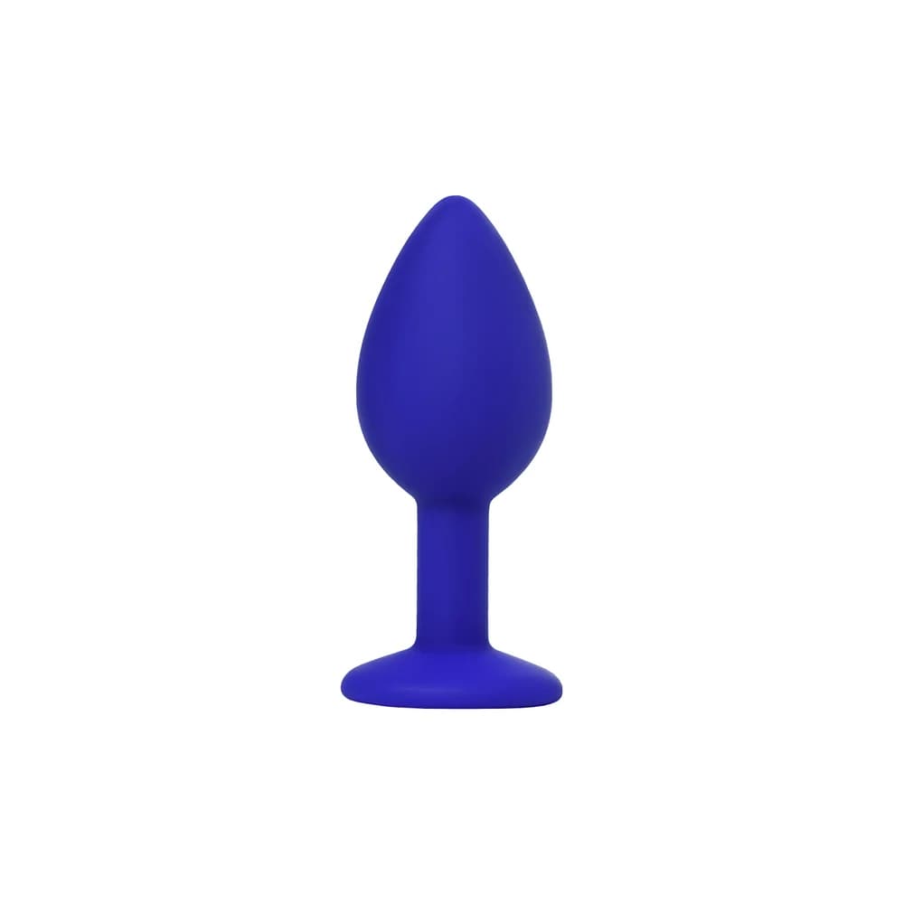 ToDo by Toyfa Brilliant Kristal Taşlı Silikon Anal Plug - Mavi, 7 cm thumbnail 2
