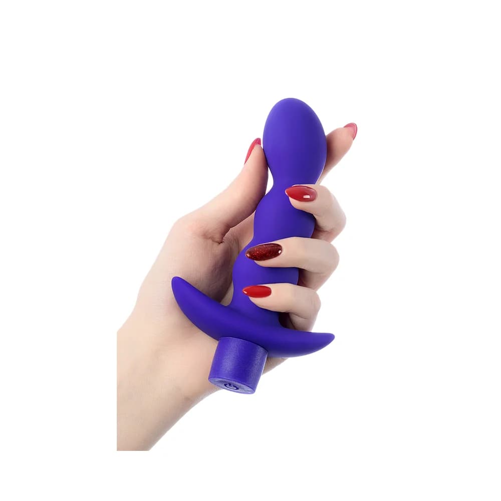 ToDo by Toyfa Adore Titreşimli Silikon Anal Plug Mavi 15 cm thumbnail 5