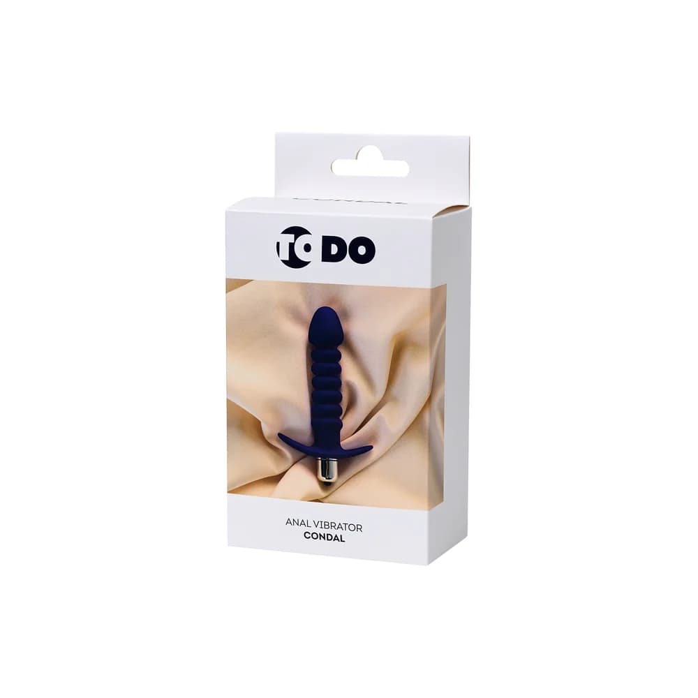 ToDo by Toyfa Condal Suya Dayanıklı Kabartmalı Mor Anal Vibratör 14 cm thumbnail 6