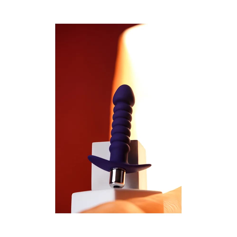 ToDo by Toyfa Condal Suya Dayanıklı Kabartmalı Mor Anal Vibratör 14 cm thumbnail 10