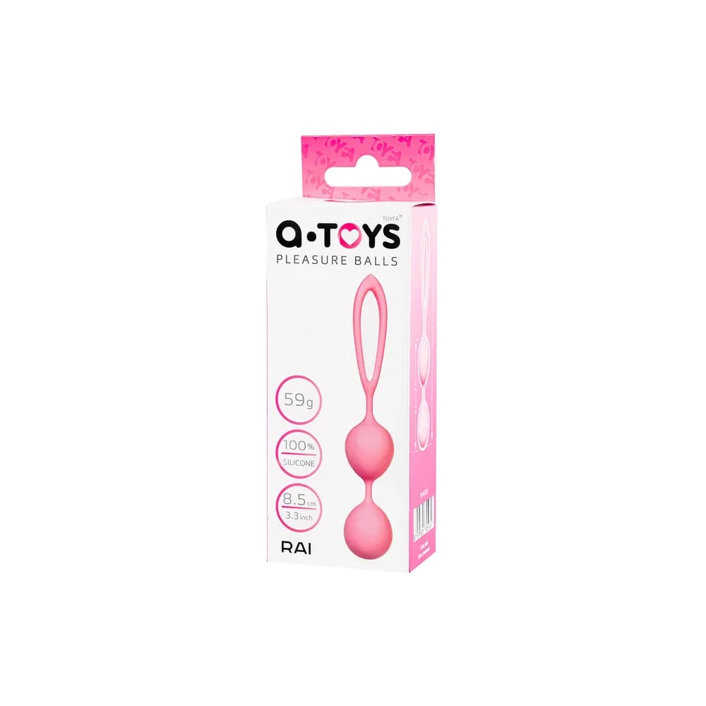 A-Toys by TOYFA Rai Silikon Vajinal Egzersiz ve Kegel Topları - Pembe thumbnail 4