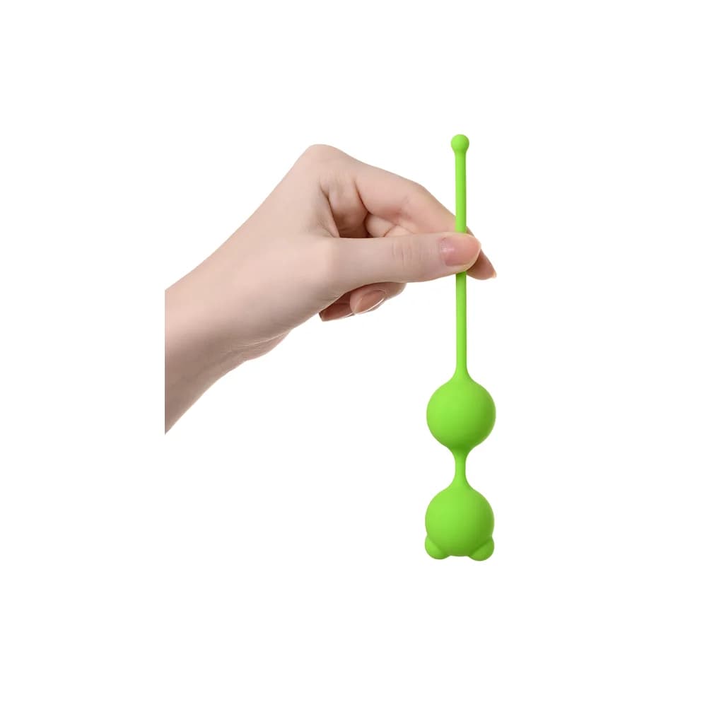 A-Toys by TOYFA Meeko Yeşil Silikon Kegel ve Vajinal Egzersiz Topu 16.4 cm thumbnail 3