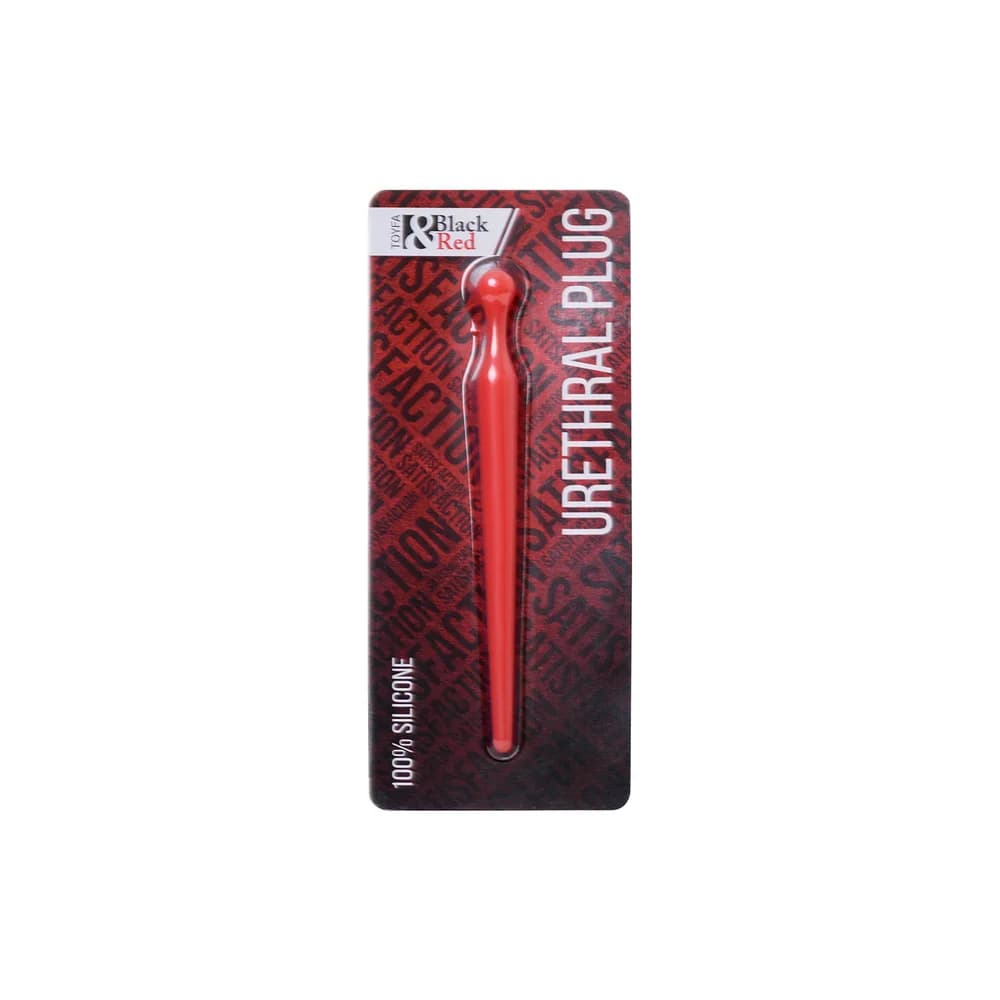 Black & Red by TOYFA Silikon Penis Plug Kırmızı 10 cm thumbnail 3