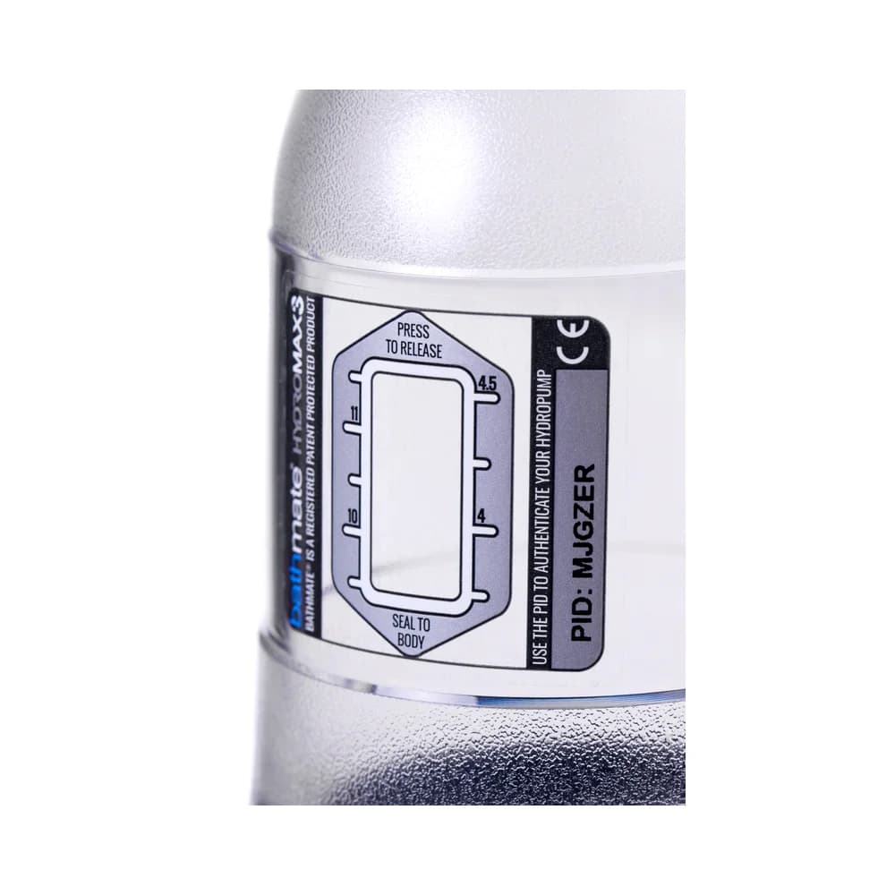 Bathmate Hydromax3 Hidrolik Penis Pompası Transparan 22 cm thumbnail 9