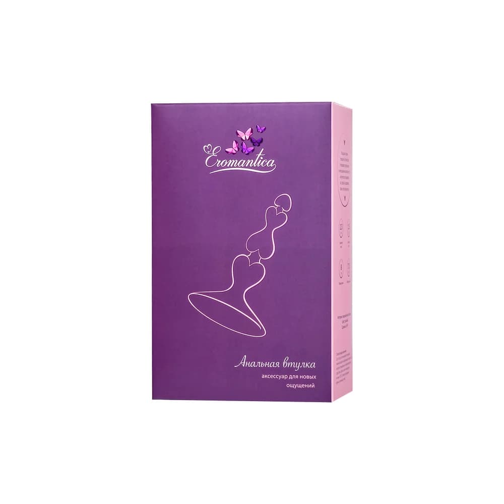 Eromantica Silikon Pembe 8 cm Anal Kılıf ve Plug thumbnail 5