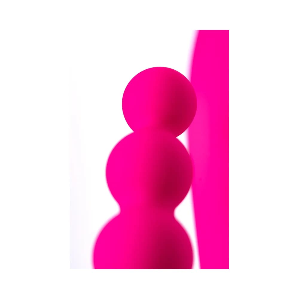 Jos Spanky Üçlü Etkili Silikon Pembe Vibratör 21 cm thumbnail 12