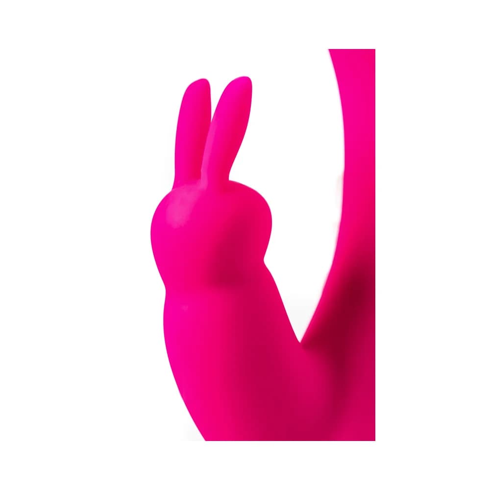 Jos Spanky Üçlü Etkili Silikon Pembe Vibratör 21 cm thumbnail 13