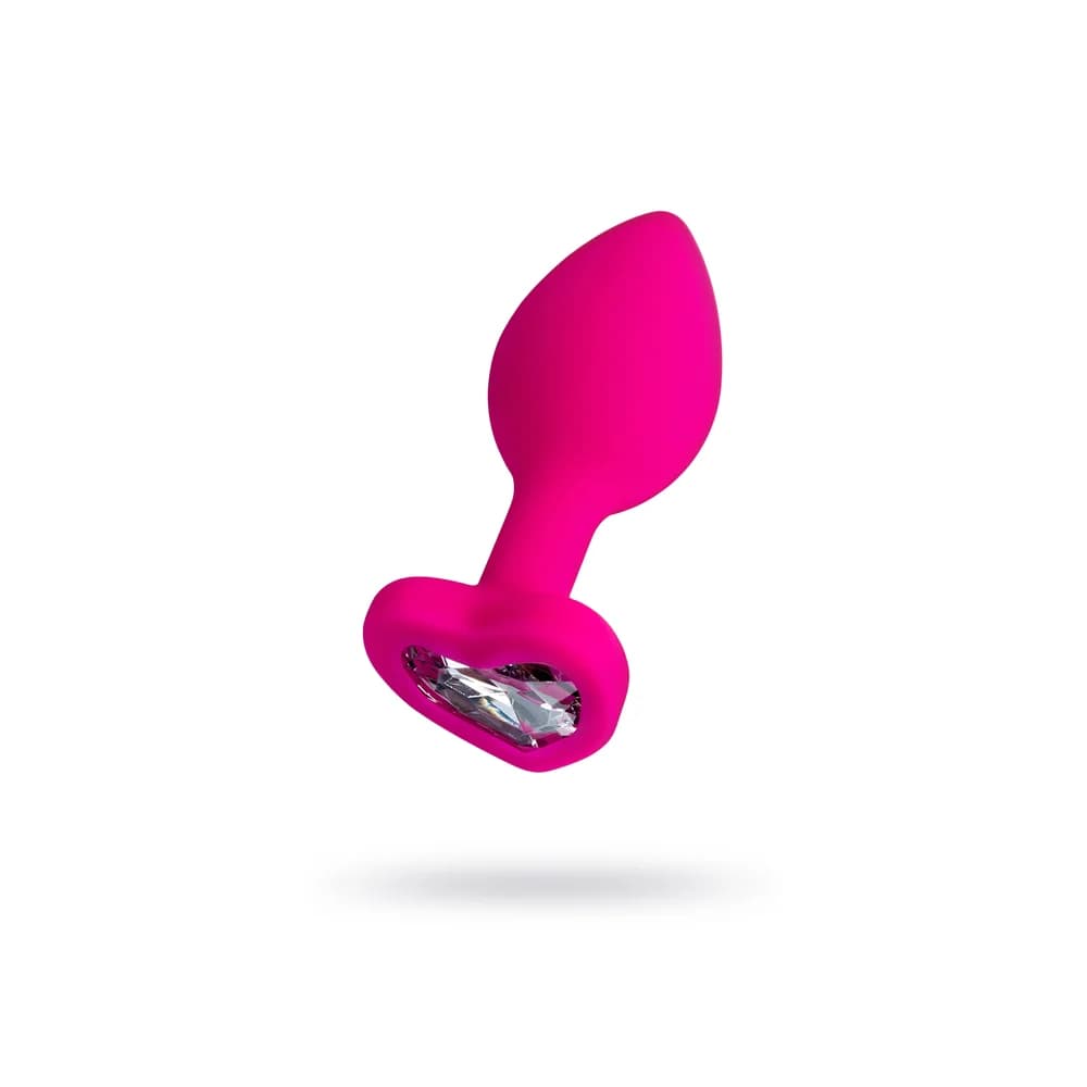 ToDo by Toyfa Diamond Heart Silikon Kalpli Anal Plug - Pembe 7 cm