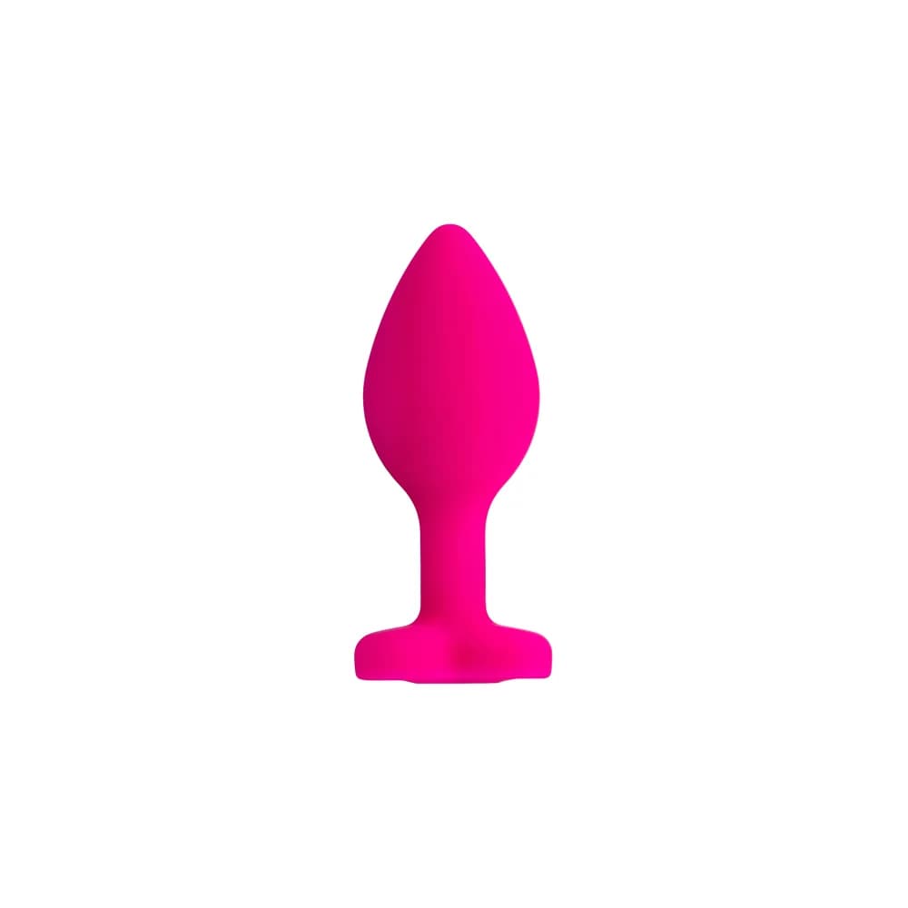 ToDo by Toyfa Diamond Heart Silikon Kalpli Anal Plug - Pembe 7 cm thumbnail 4