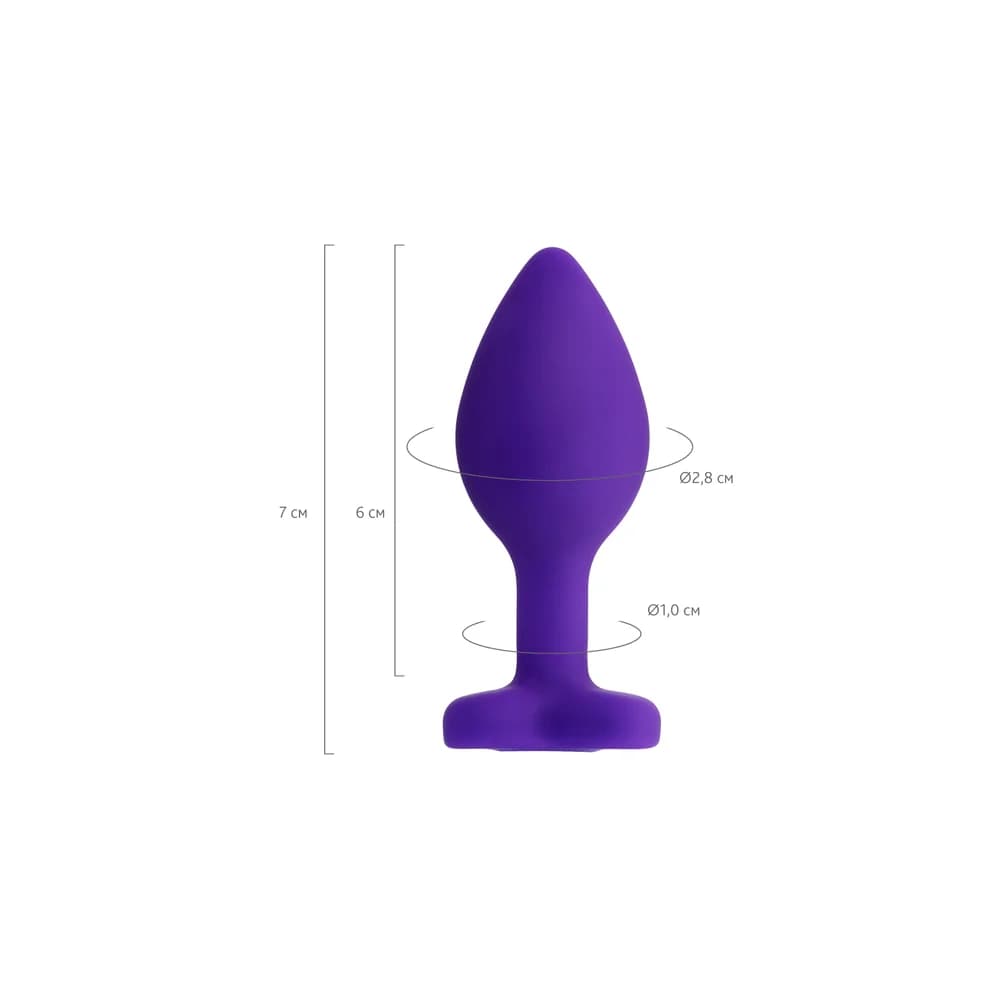 ToDo by Toyfa Diamond Heart Silikon Mor Anal Plug 7 cm thumbnail 6