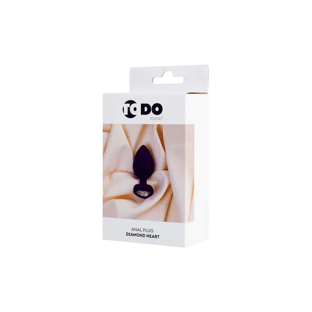 ToDo by Toyfa Diamond Heart Silikon Mor Anal Plug 7 cm thumbnail 7