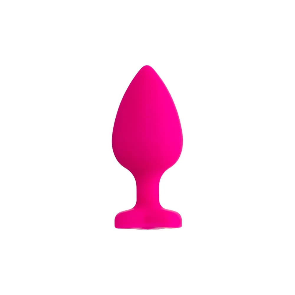ToDo by Toyfa Diamond Heart Silikon Kalpli Anal Plug - Pembe 9,5 cm thumbnail 2