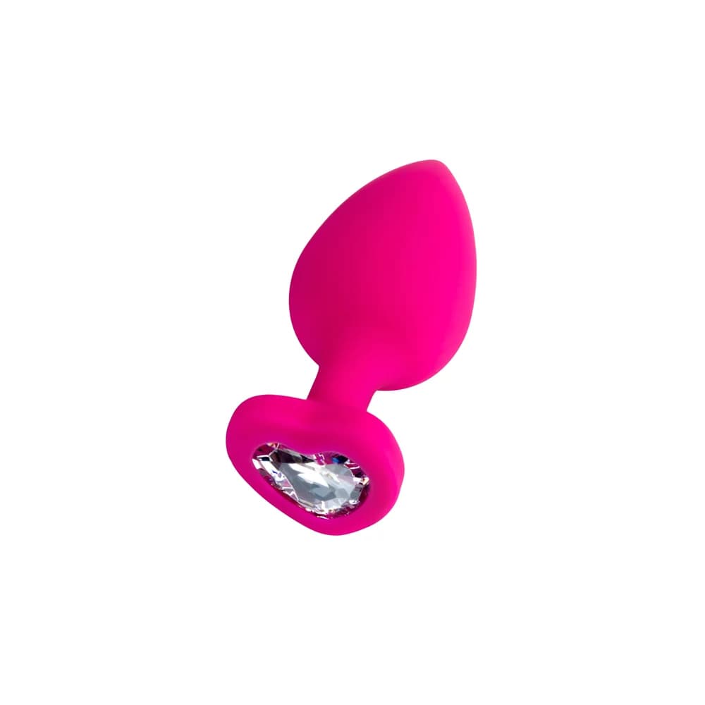 ToDo by Toyfa Diamond Heart Silikon Kalpli Anal Plug - Pembe 9,5 cm thumbnail 4