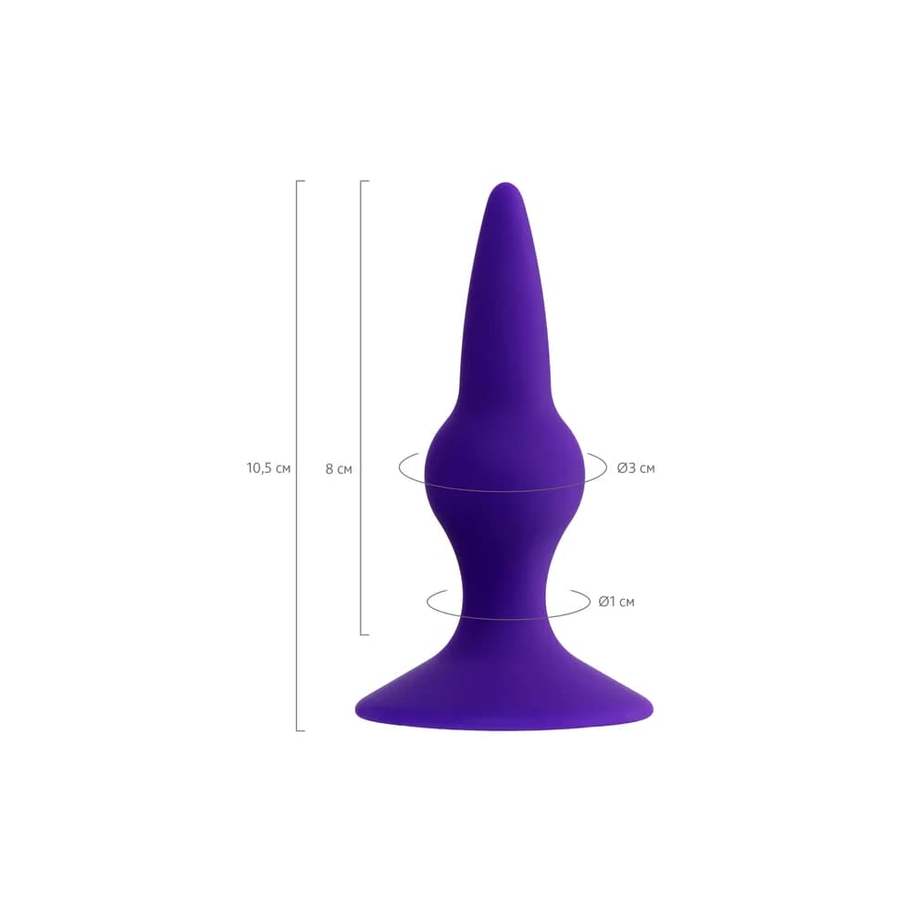 ToDo by Toyfa Klapsy Silikon Anal Plug, Mor, 10.5 cm thumbnail 8