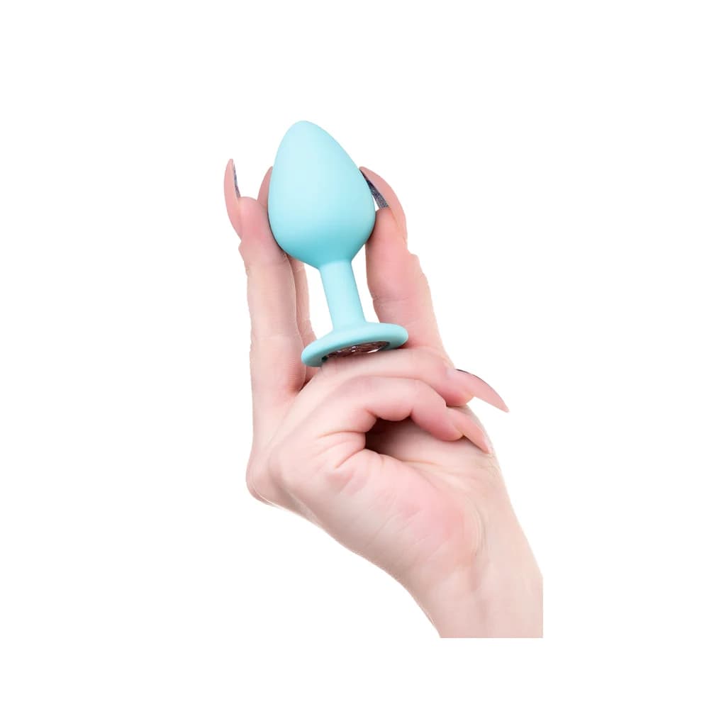 ToDo by Toyfa Brilliant Silikon Anal Plug - Mavi, 8 cm thumbnail 5