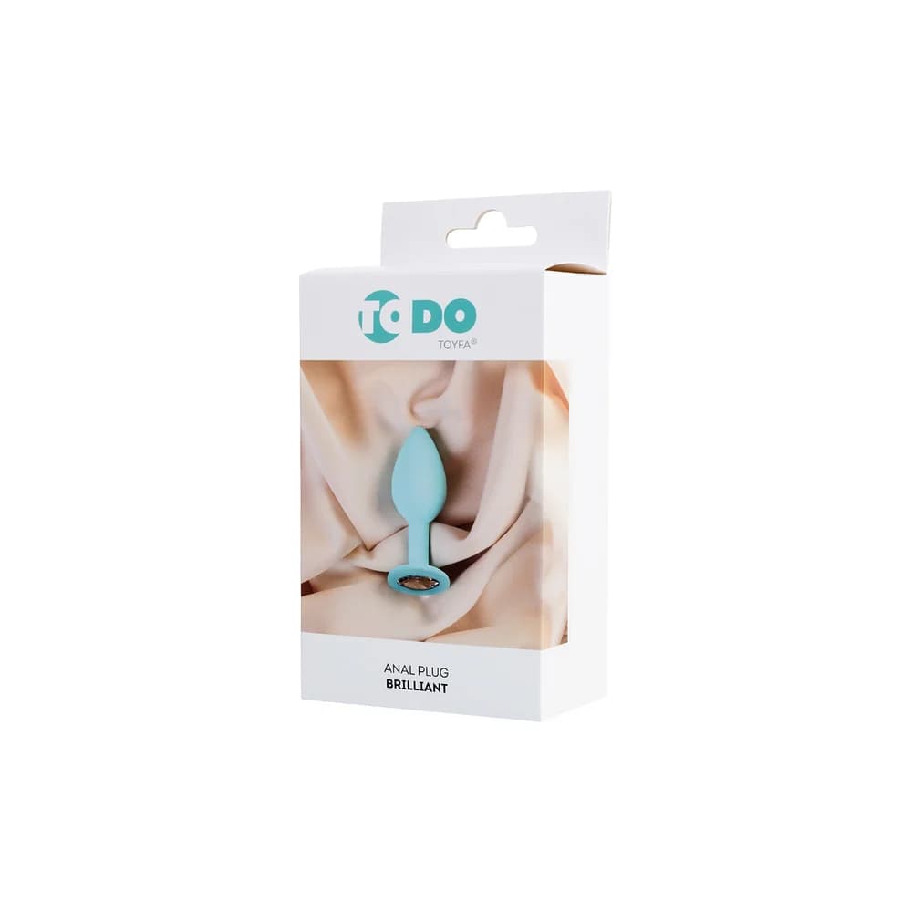 ToDo by Toyfa Brilliant Silikon Anal Plug - Mavi, 8 cm thumbnail 6