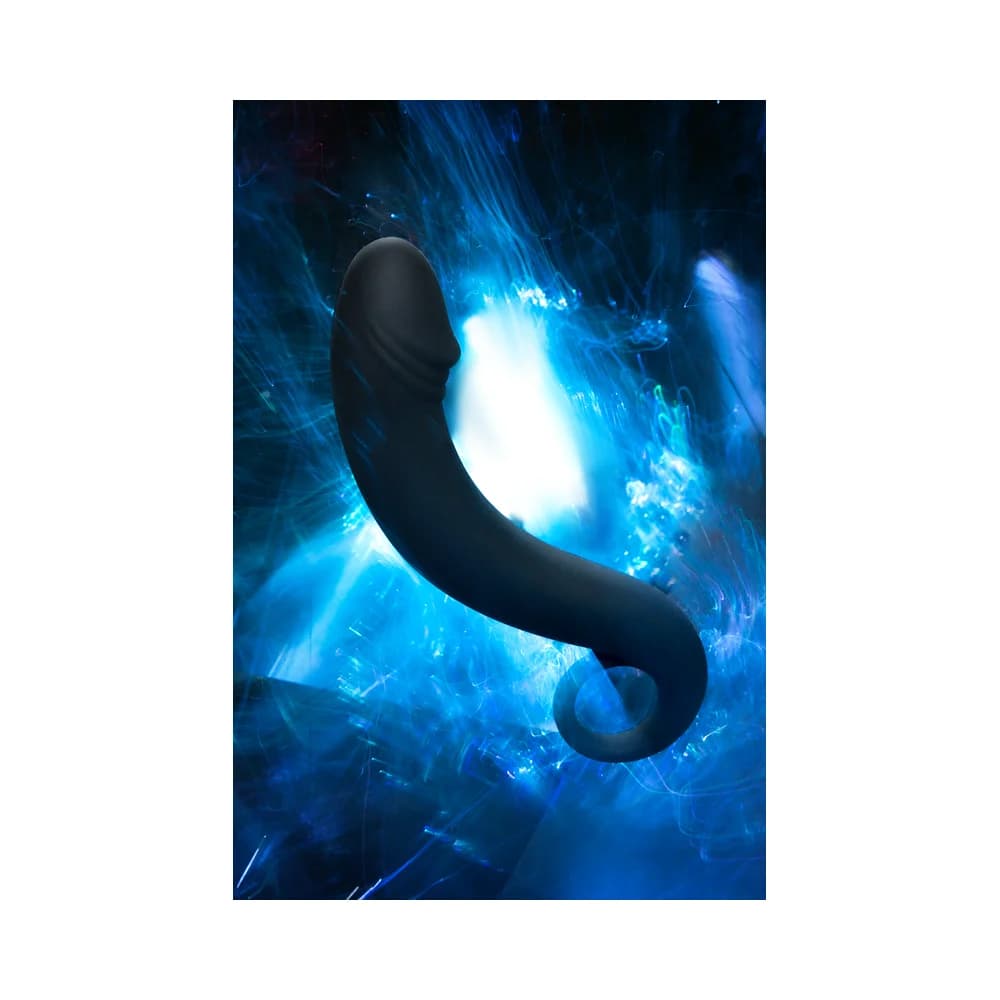 POPO Pleasure Dorado Siyah 18 cm Su Geçirmez Silikon P Noktası Etkili Kavisli Anal Stimülatör thumbnail 11