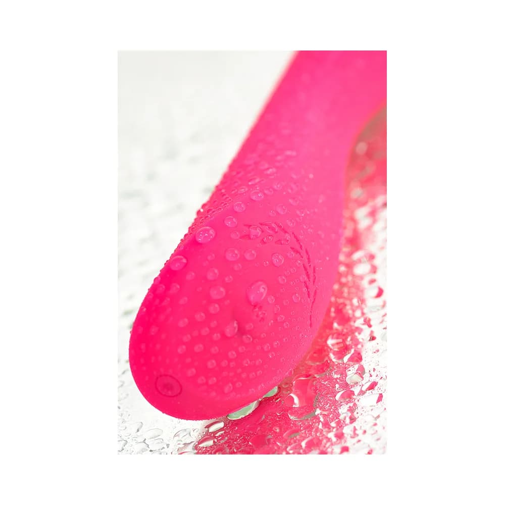 Jos Twig Pembe Silikon G Noktası Stimülatörlü USB Şarjlı Dokunmatik Vibratör 20.5 cm thumbnail 14