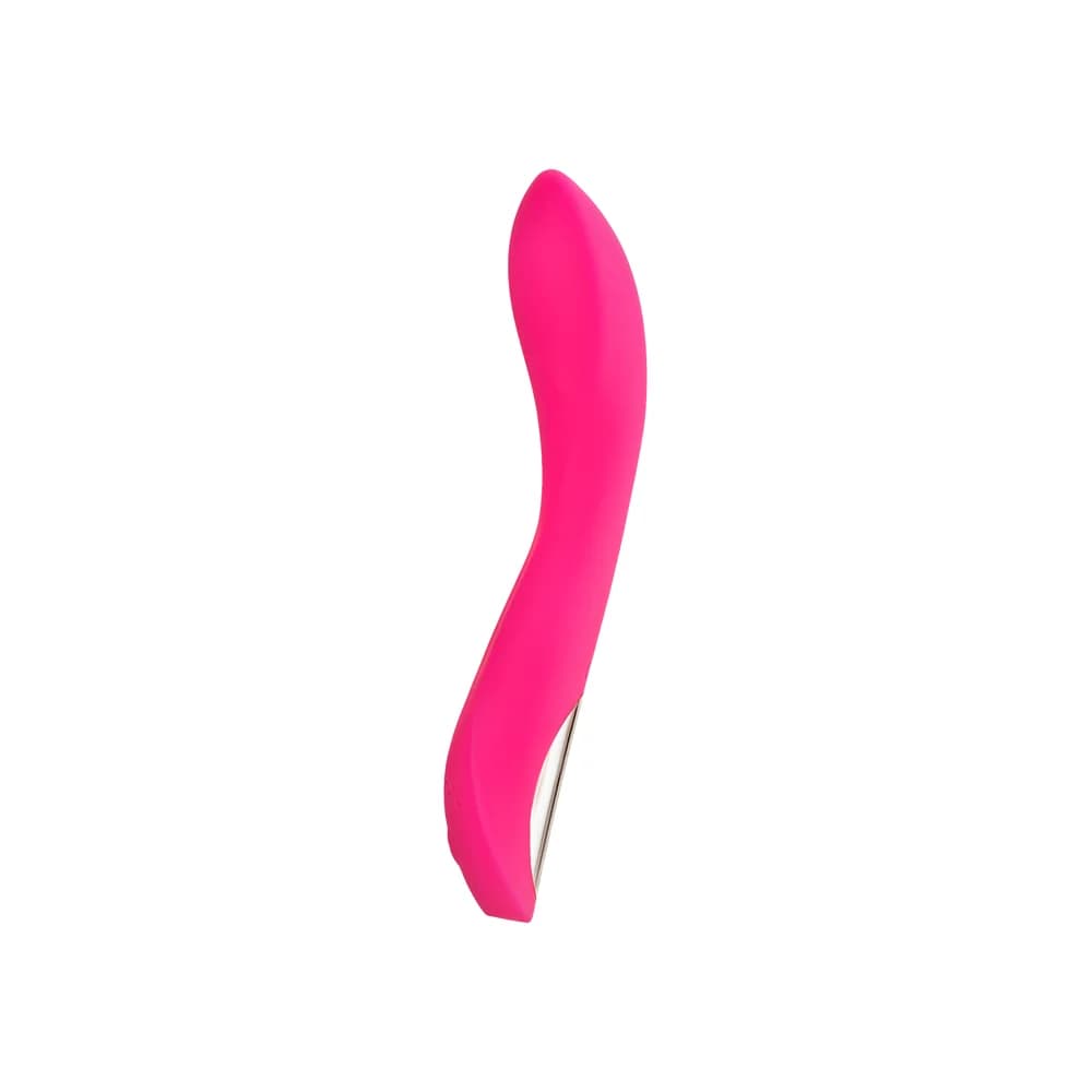 Jos Twig Pembe Silikon G Noktası Stimülatörlü USB Şarjlı Dokunmatik Vibratör 20.5 cm thumbnail 4