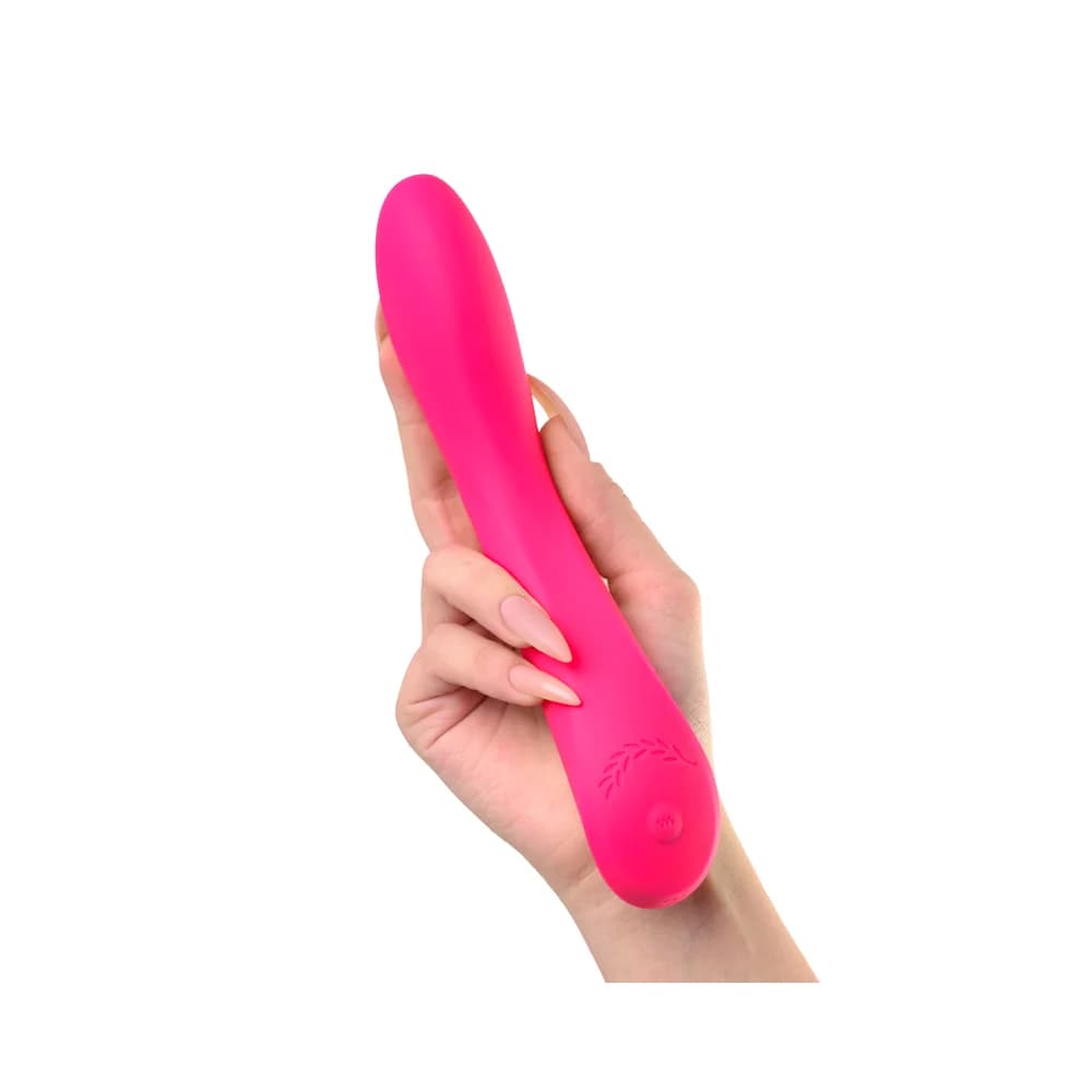 Jos Twig Pembe Silikon G Noktası Stimülatörlü USB Şarjlı Dokunmatik Vibratör 20.5 cm thumbnail 7