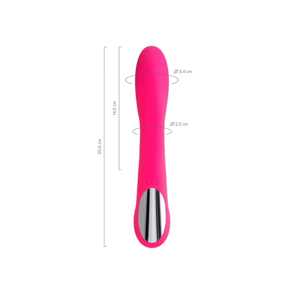 Jos Twig Pembe Silikon G Noktası Stimülatörlü USB Şarjlı Dokunmatik Vibratör 20.5 cm thumbnail 10