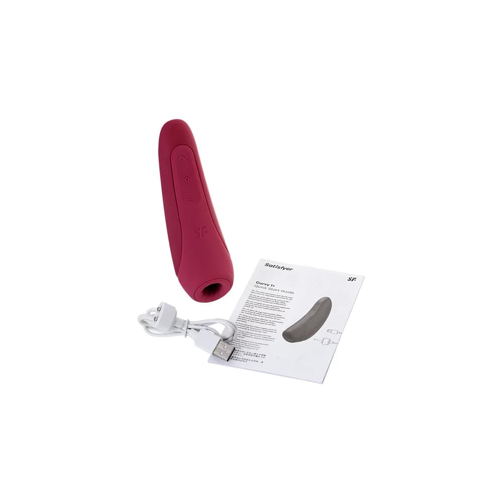 Satisfyer Curvy 1 Connect App Uzaktan Kontrollü Kırmızı Vakumlu Klitoris Vibratörü thumbnail 8