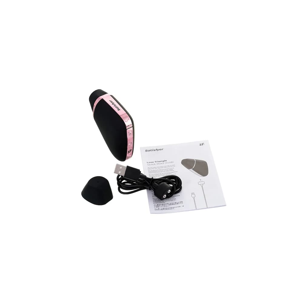 Satisfyer Love Triangle Siyah Vakumlu Klitoral Stimülatör ve Uygulama Destekli Oyuncak thumbnail 9