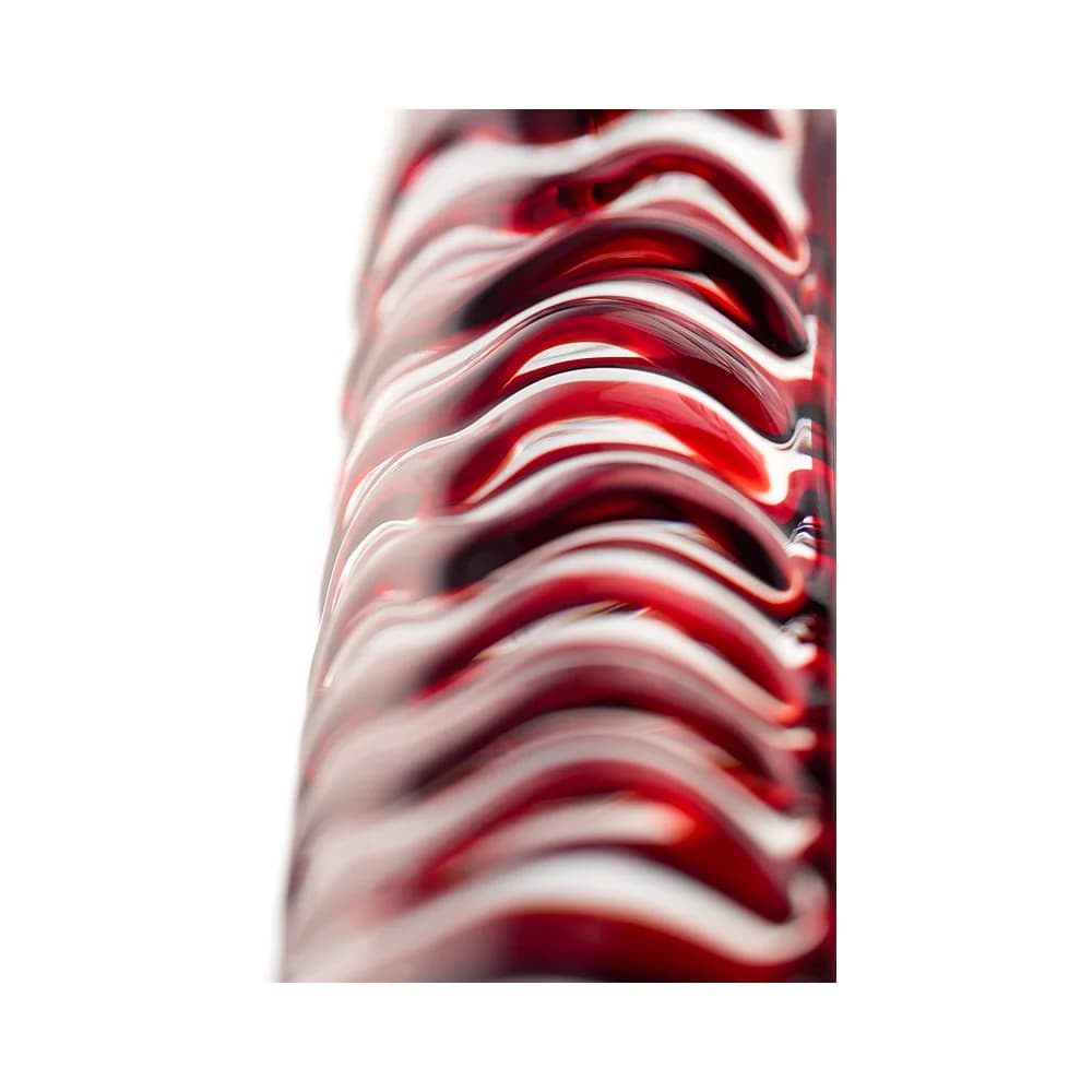 Sexus Glass Transparan Cam 16 cm Kabartmalı Fantezi Dildo thumbnail 8