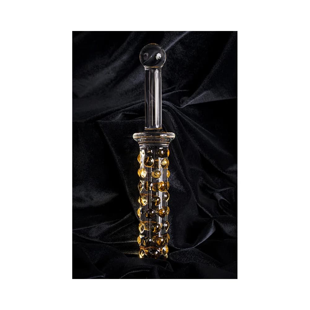 Sexus Glass Şeffaf Çift Taraflı Cam Dildo 25 cm thumbnail 10