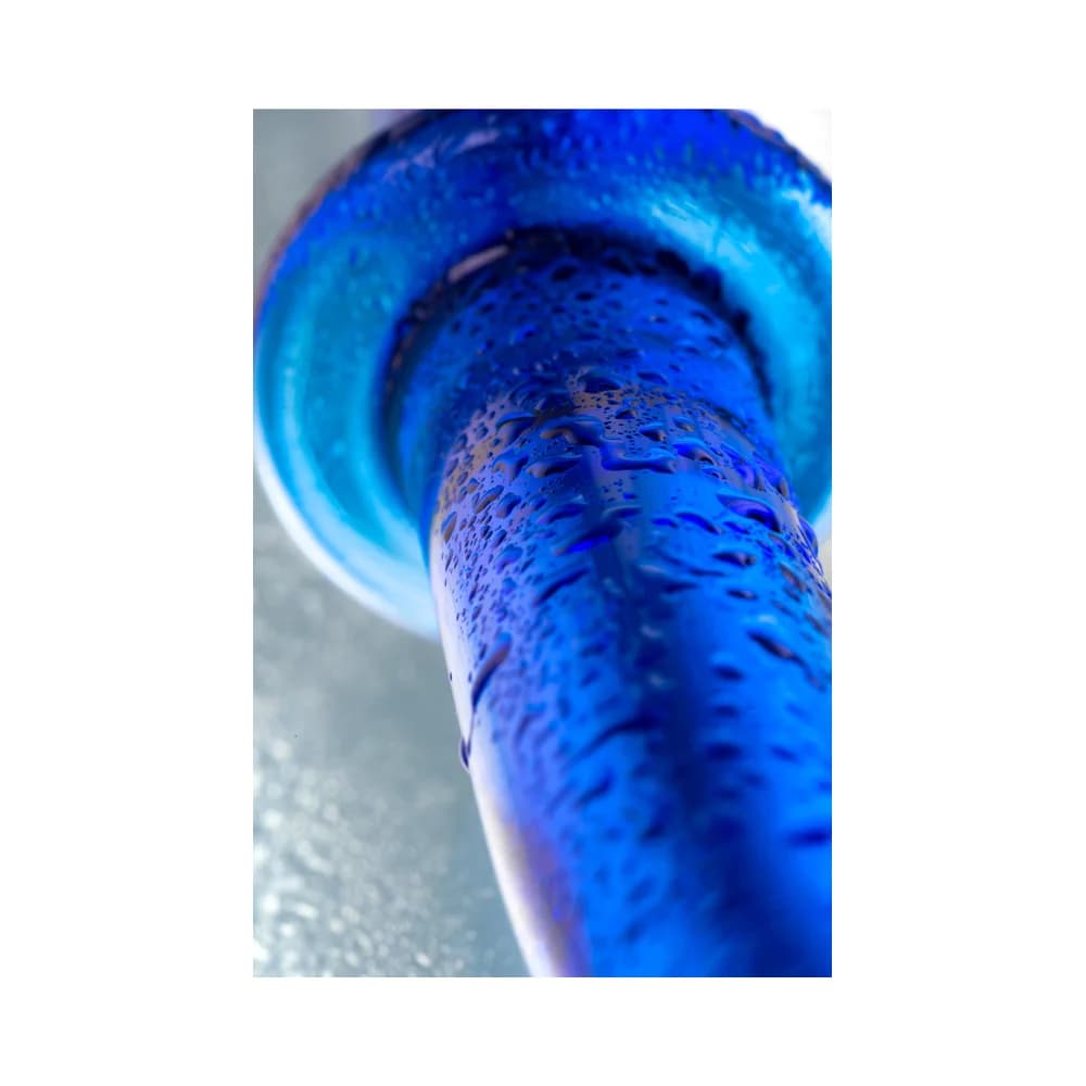 Sexus Glass Çift Taraflı Cam Yapay Penis 25 cm Mavi thumbnail 7