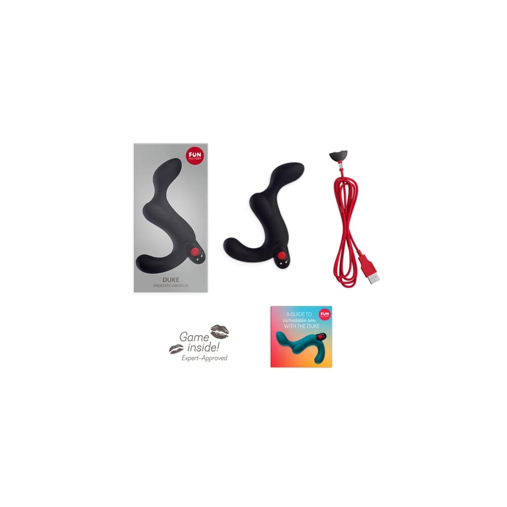 Fun Factory Duke Titreşimli Silikon Anal Plug Siyah 12 cm thumbnail 5