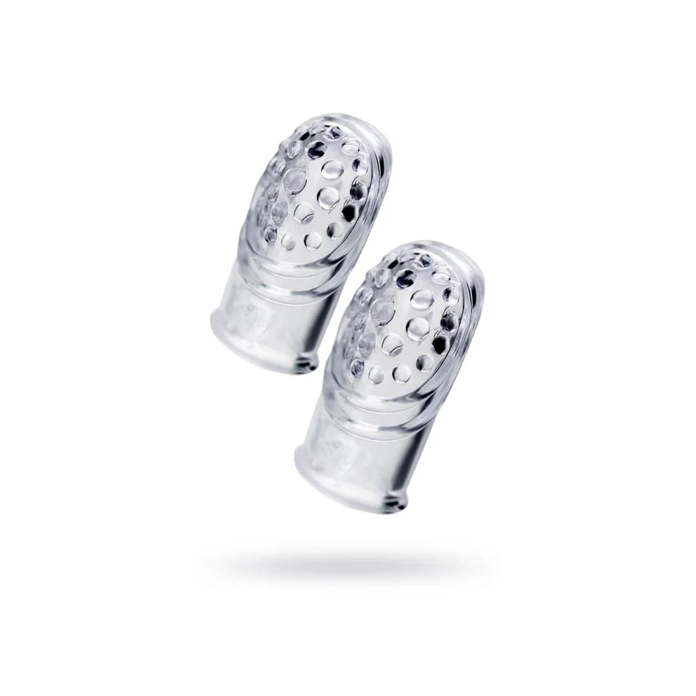 A-Toys by TOYFA Favi Şeffaf 3.5 cm TPE Parmak Kılıfı Seti