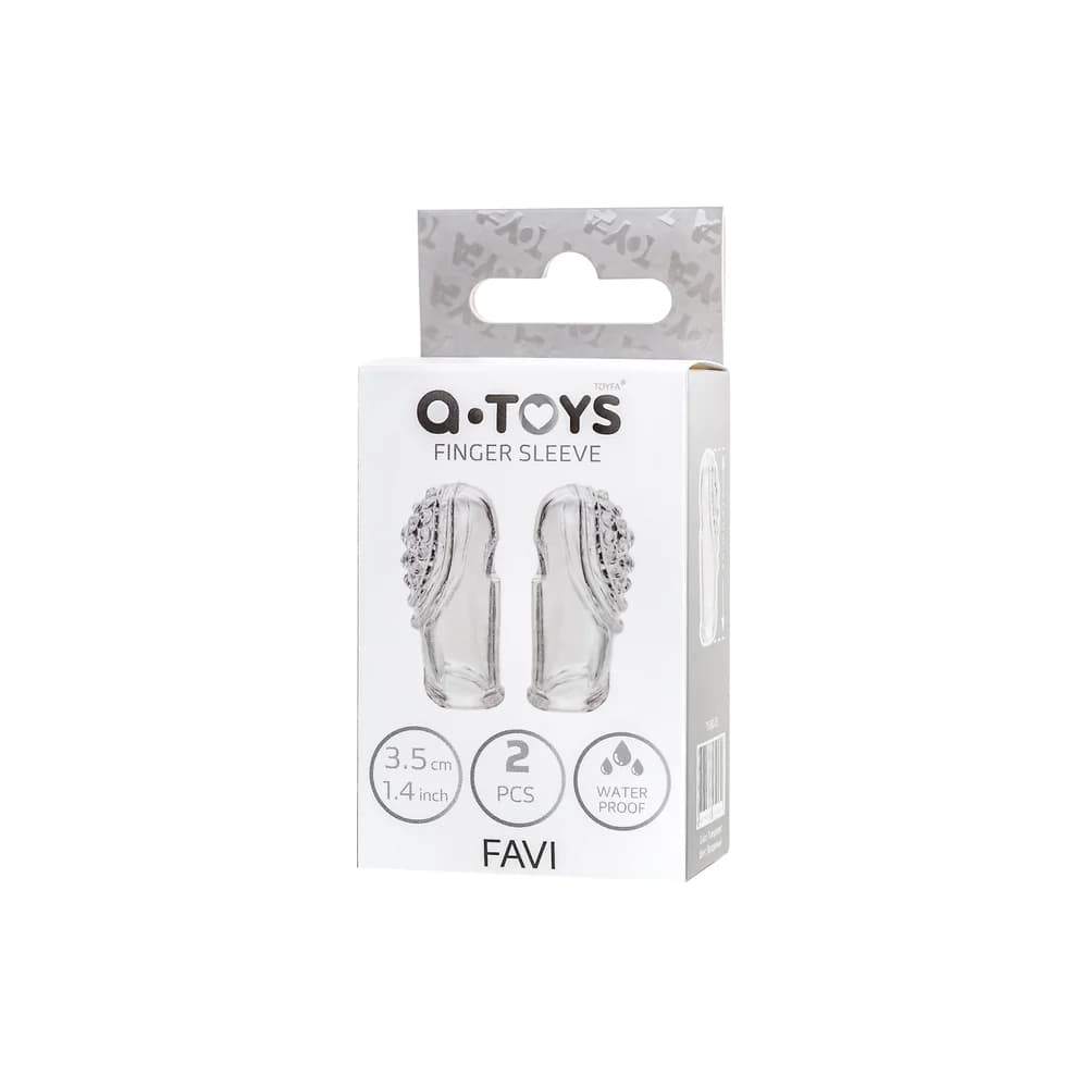 A-Toys by TOYFA Favi Şeffaf 3.5 cm TPE Parmak Kılıfı Seti thumbnail 7