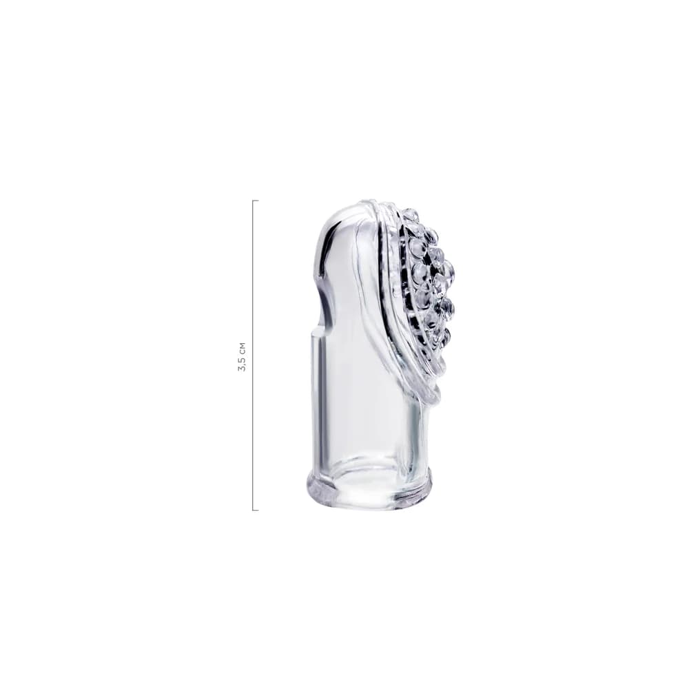 A-Toys by TOYFA Favi Şeffaf 3.5 cm TPE Parmak Kılıfı Seti thumbnail 10