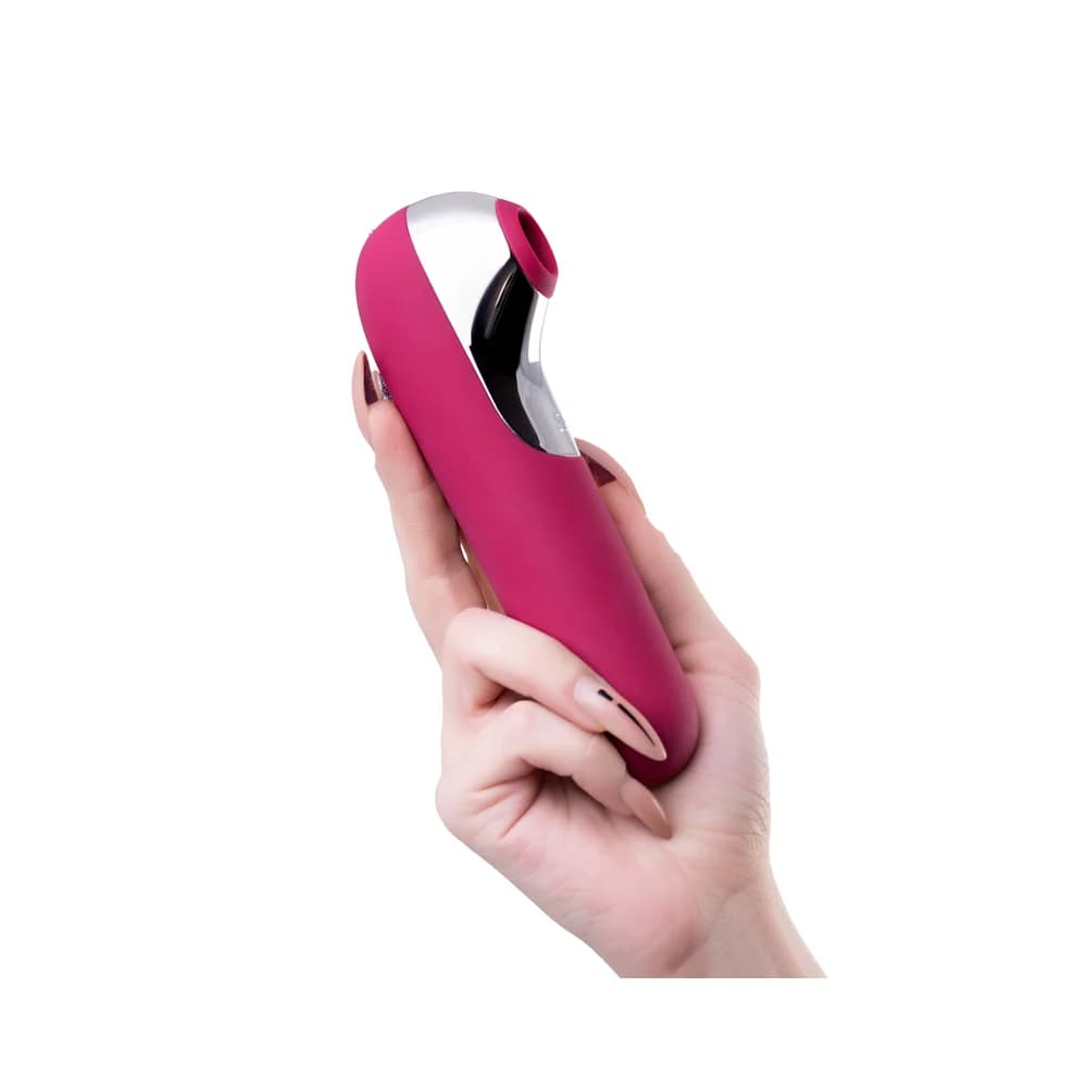 Satisfyer Dual Love Pink Hava Basınçlı Vakumlu ve Titreşimli Klitoral Uyarıcı Vibratör Kırmızı 16 cm thumbnail 8