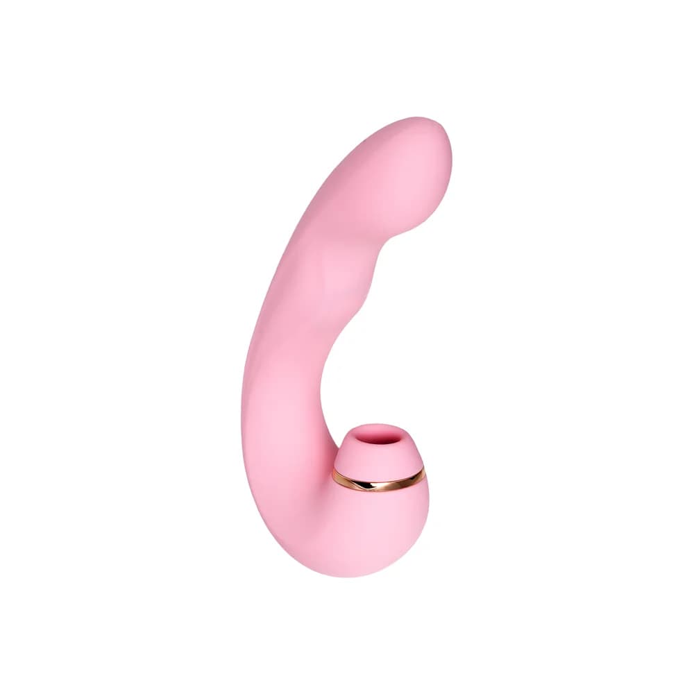 Jos Juna Çok Fonksiyonlu Vakumlu Klitoral Uyarıcı ve G-Noktası Vibratörü - Pembe thumbnail 7