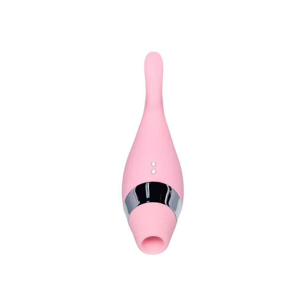 Flovetta by Toyfa Dahlia Çok Fonksiyonlu Vakumlu ve Titreşimli Silikon Vibratör Pembe 14 cm thumbnail 2
