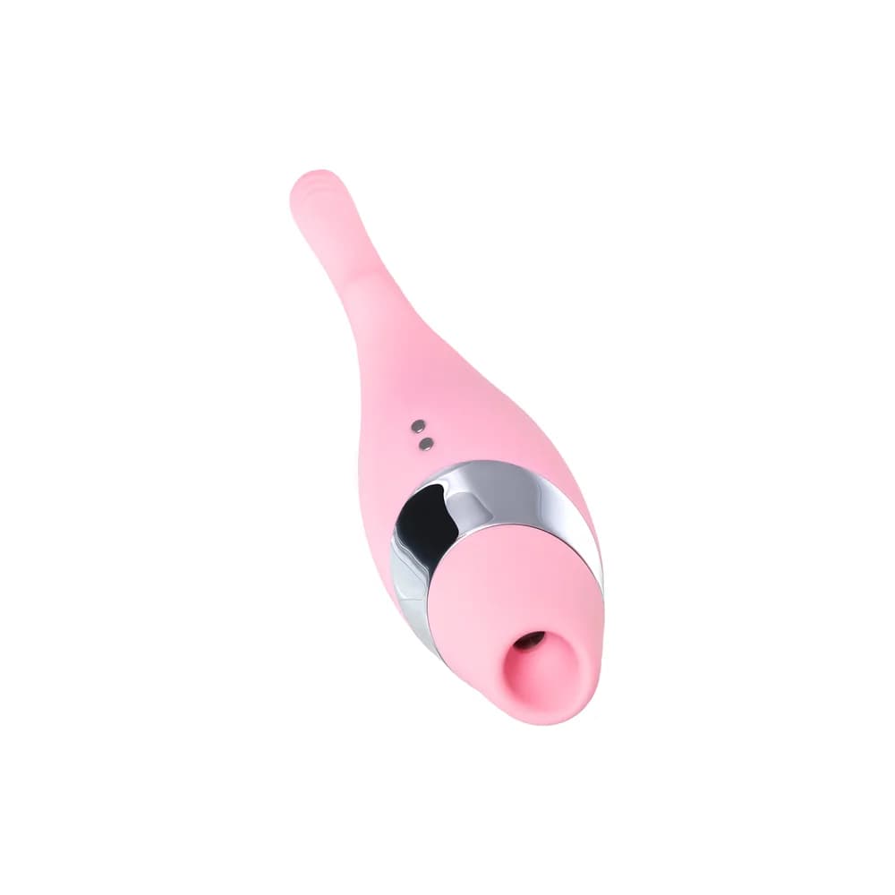 Flovetta by Toyfa Dahlia Çok Fonksiyonlu Vakumlu ve Titreşimli Silikon Vibratör Pembe 14 cm thumbnail 6