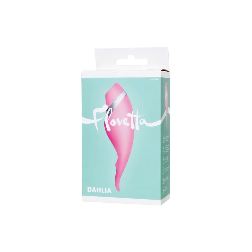Flovetta by Toyfa Dahlia Çok Fonksiyonlu Vakumlu ve Titreşimli Silikon Vibratör Pembe 14 cm thumbnail 9