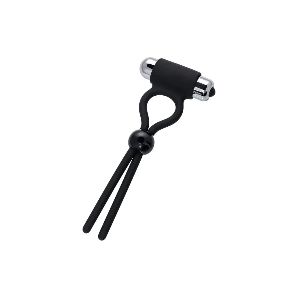 A-Toys by TOYFA Silikon Ayarlanabilir Kement Penis Halkası - 14 cm Siyah thumbnail 2