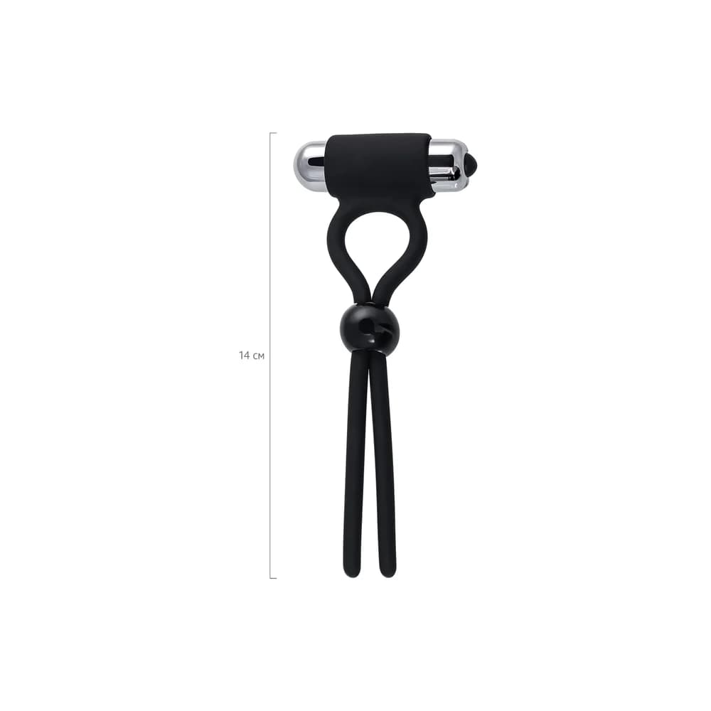 A-Toys by TOYFA Silikon Ayarlanabilir Kement Penis Halkası - 14 cm Siyah thumbnail 5