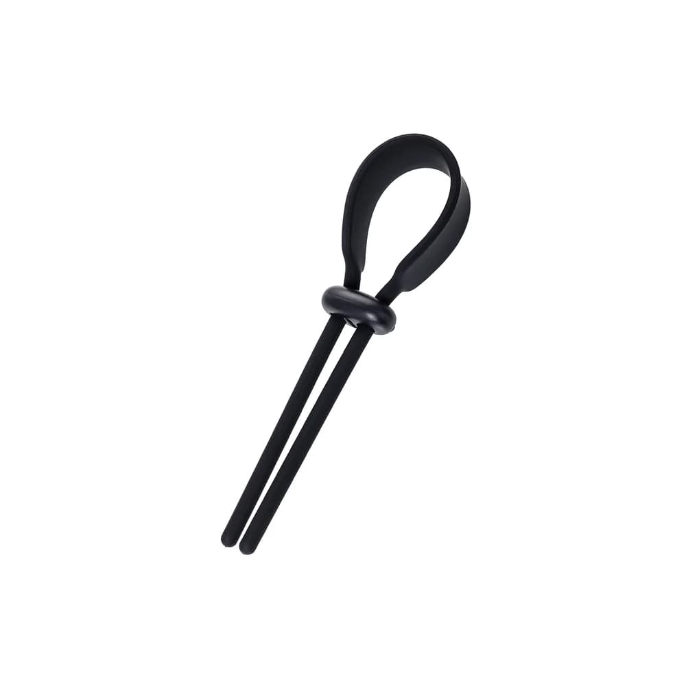 A-Toys by TOYFA Kement Keb Ayarlanabilir Silikon Siyah Penis Halkası 14 cm thumbnail 2