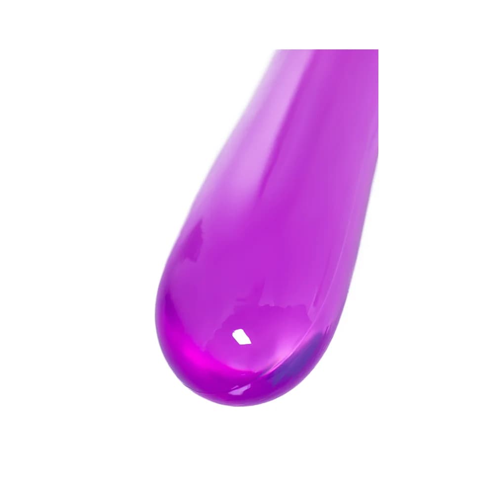 A-Toys by TOYFA Frica Çift Taraflı Mor TPE 23 cm Jel Dildo thumbnail 10