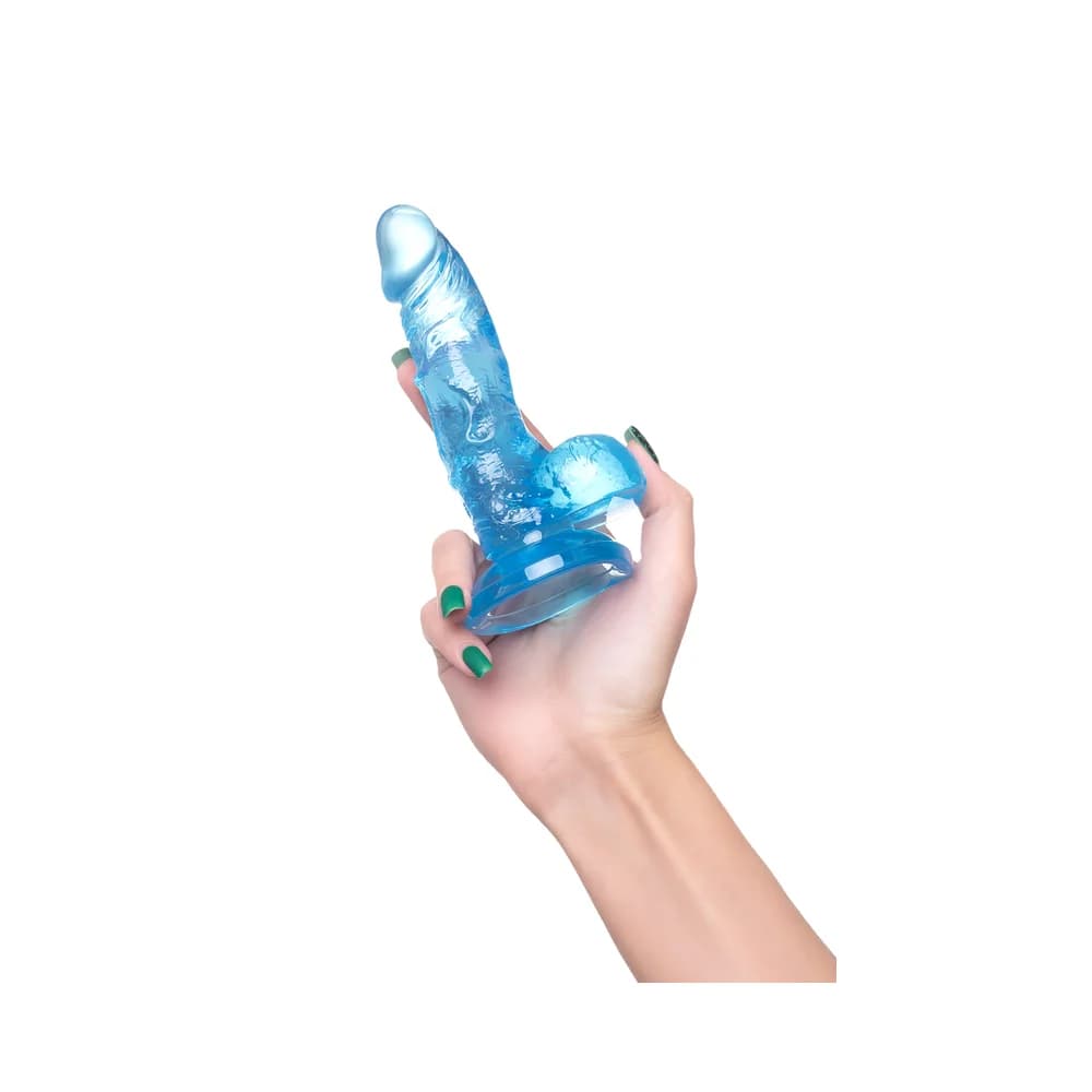 A-Toys by TOYFA TPE Cam Göbeği 15.8 cm Gerçekçi Vantuzlu Jel Dildo thumbnail 7