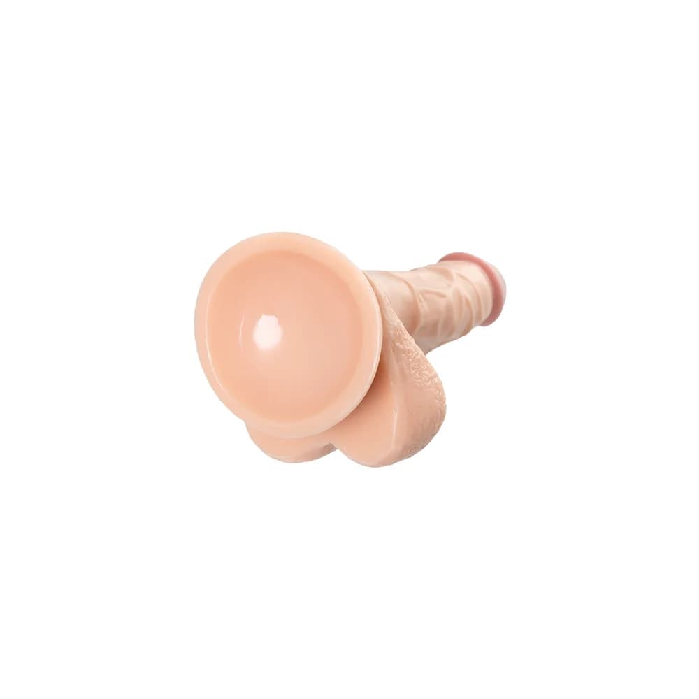 A-Toys by TOYFA Kirc 17 cm Gerçekçi Vantuzlu TPE Dildo - Ten Rengi thumbnail 6
