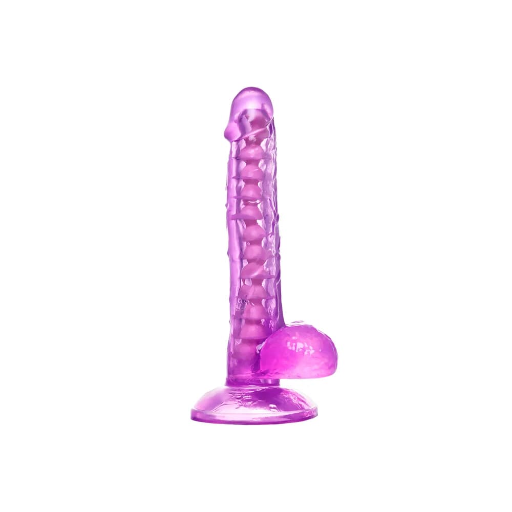 A-Toys by TOYFA Celiam Bükülebilir Vantuzlu Mor TPE Gerçekçi Jel Dildo 20.5 cm thumbnail 2