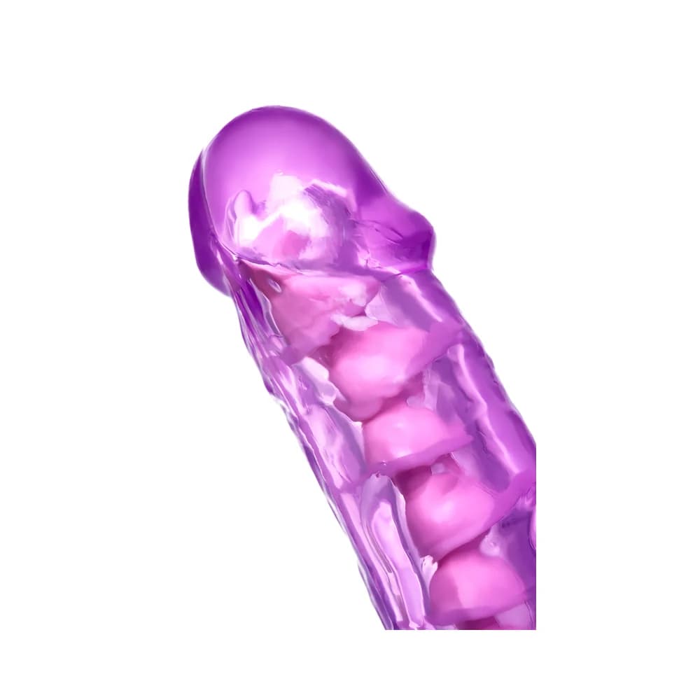 A-Toys by TOYFA Celiam Bükülebilir Vantuzlu Mor TPE Gerçekçi Jel Dildo 20.5 cm thumbnail 12