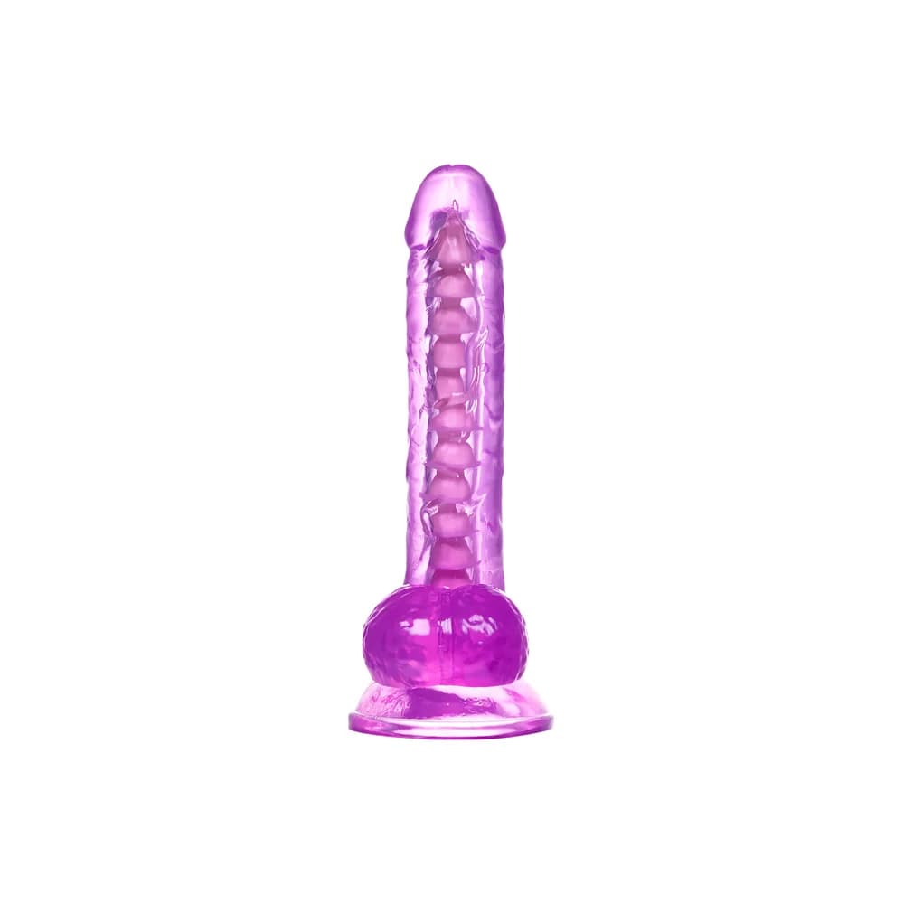 A-Toys by TOYFA Celiam Bükülebilir Vantuzlu Mor TPE Gerçekçi Jel Dildo 20.5 cm thumbnail 3