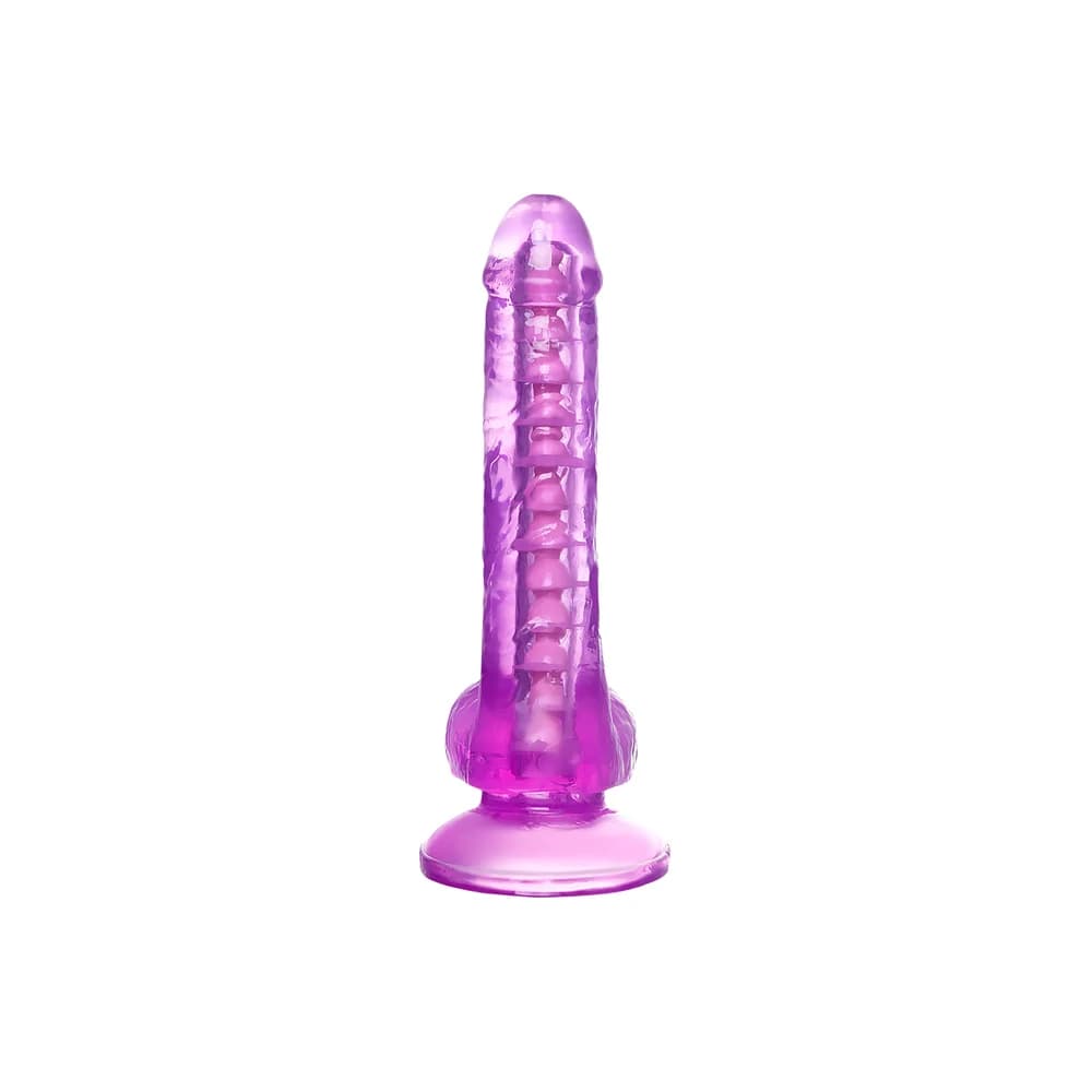 A-Toys by TOYFA Celiam Bükülebilir Vantuzlu Mor TPE Gerçekçi Jel Dildo 20.5 cm thumbnail 4